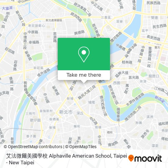 艾法微爾美國學校 Alphaville American School map
