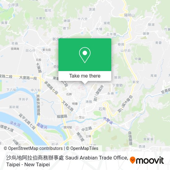 沙烏地阿拉伯商務辦事處 Saudi Arabian Trade Office地圖