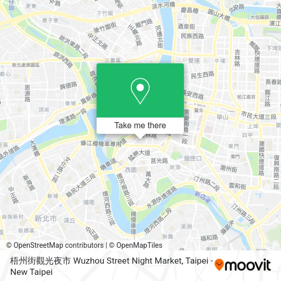 梧州街觀光夜市 Wuzhou Street Night Market map