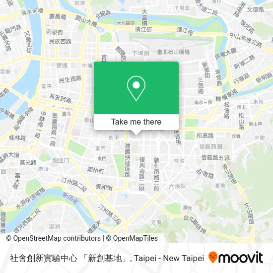 社會創新實驗中心 「新創基地」地圖