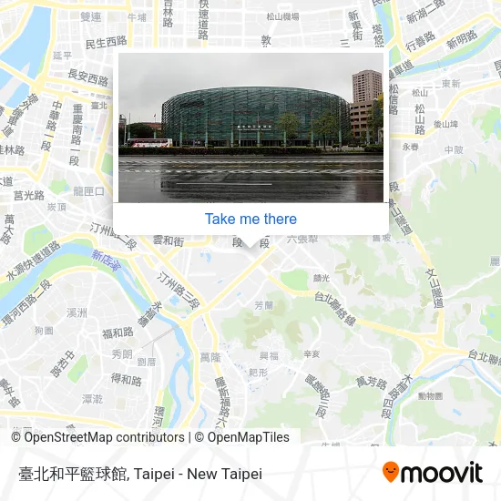 臺北和平籃球館地圖