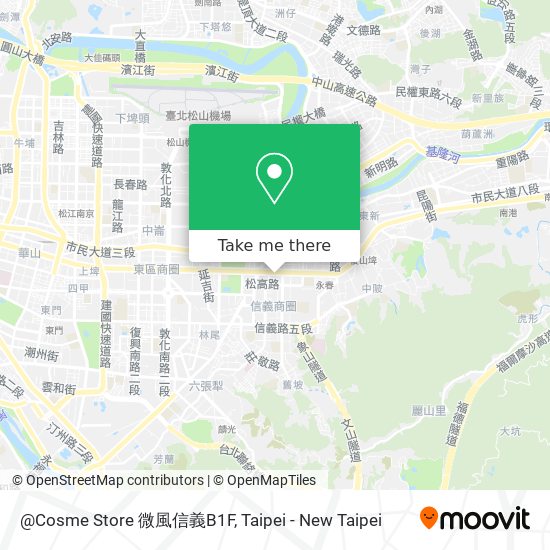 @Cosme Store 微風信義B1F map