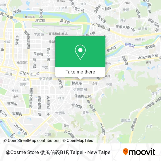 @Cosme Store 微風信義B1F地圖
