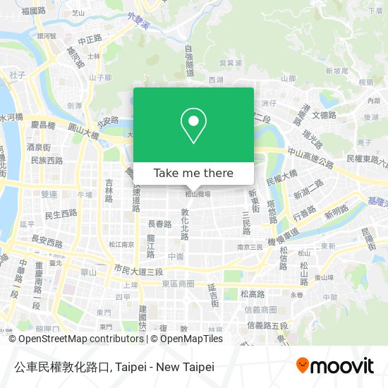 公車民權敦化路口 map