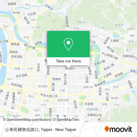 公車民權敦化路口地圖