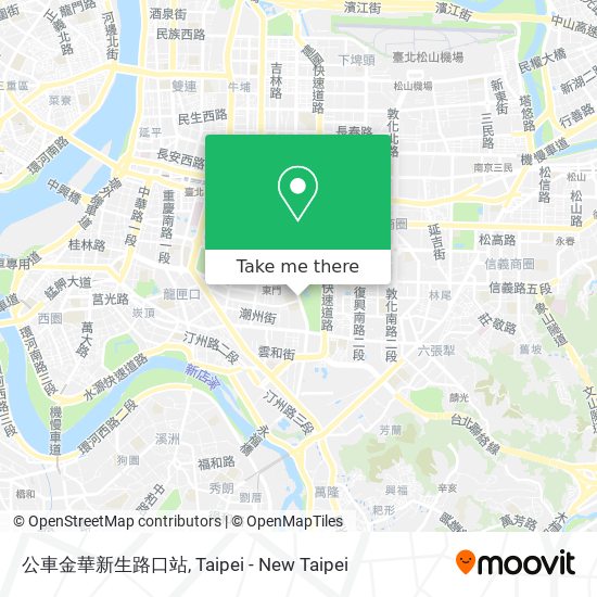 公車金華新生路口站 map