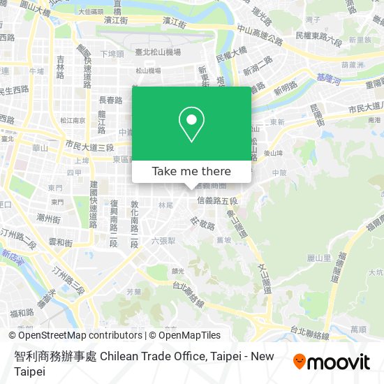 智利商務辦事處 Chilean Trade Office map