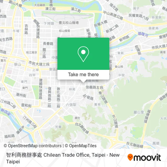 智利商務辦事處 Chilean Trade Office map