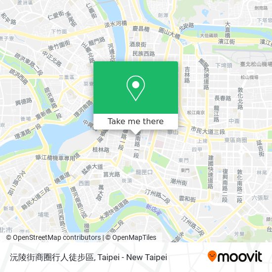 沅陵街商圈行人徒步區地圖