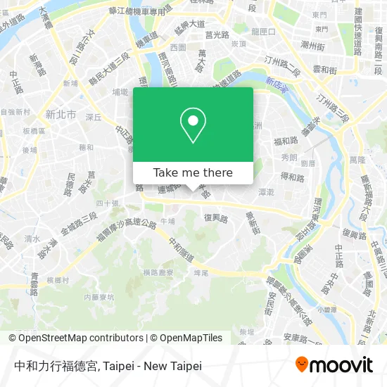 中和力行福德宮 map