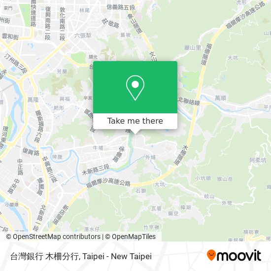 台灣銀行 木柵分行 map