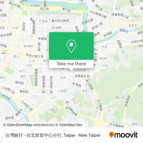 台灣銀行 - 台北世貿中心分行 map