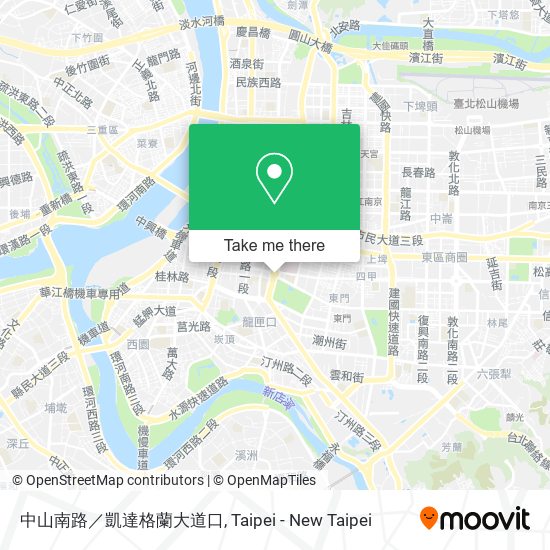中山南路／凱達格蘭大道口 map