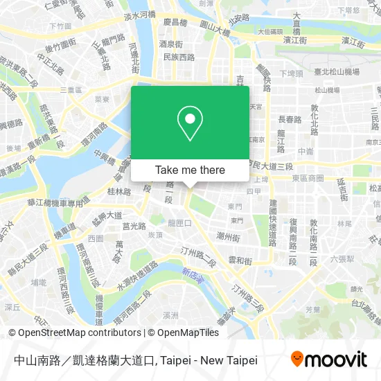 中山南路／凱達格蘭大道口地圖
