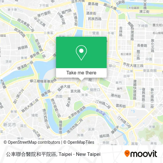 公車聯合醫院和平院區 map