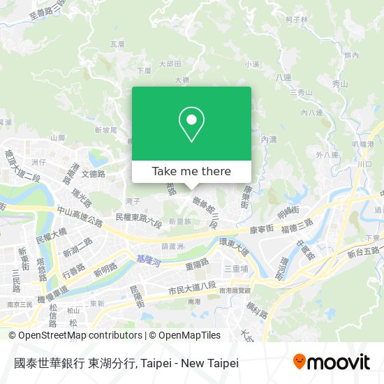 國泰世華銀行 東湖分行 map