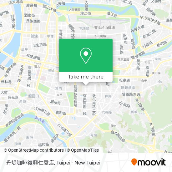 丹堤咖啡復興仁愛店 map