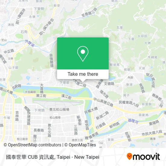 國泰世華 CUB 資訊處地圖
