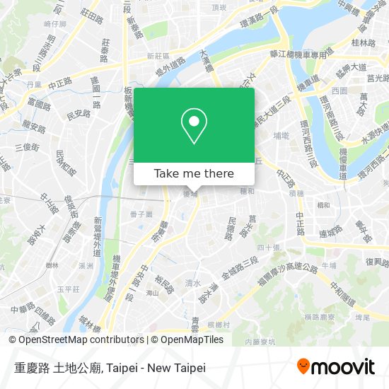 重慶路 土地公廟 map