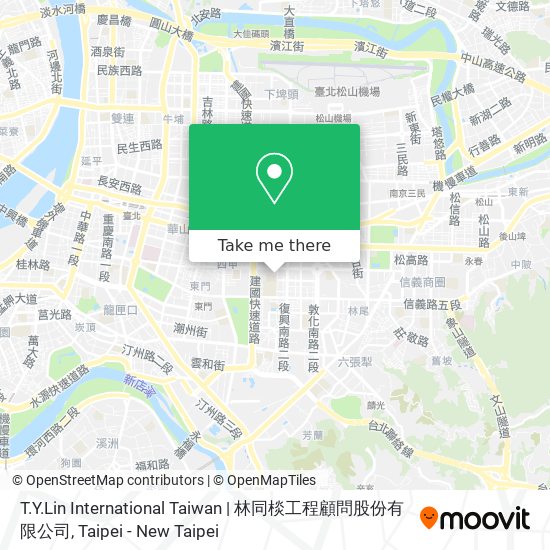 T.Y.Lin International Taiwan | 林同棪工程顧問股份有限公司地圖