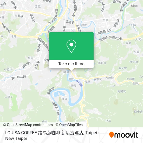 LOUISA COFFEE 路易莎咖啡 新店捷運店地圖