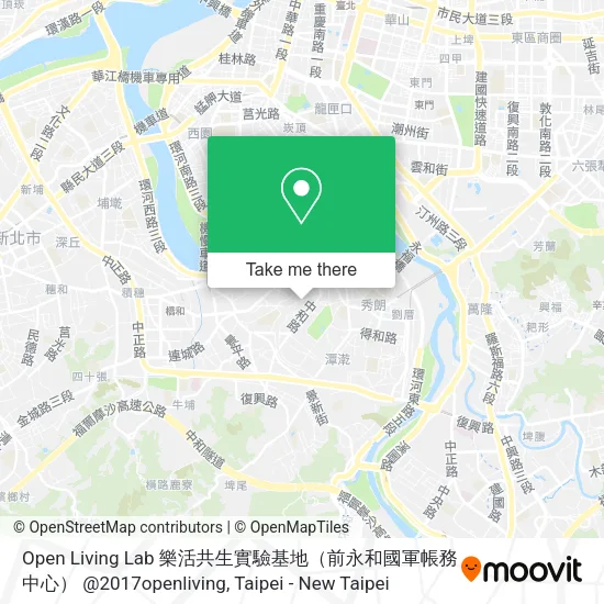 Open Living Lab 樂活共生實驗基地（前永和國軍帳務中心） @2017openliving地圖