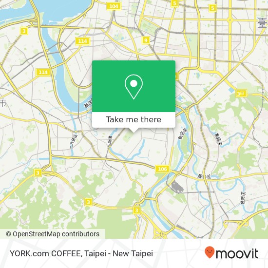YORK.com COFFEE map