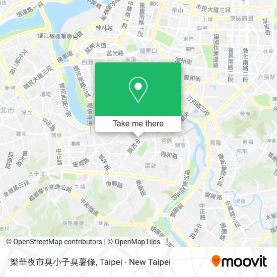 樂華夜市臭小子臭薯條地圖