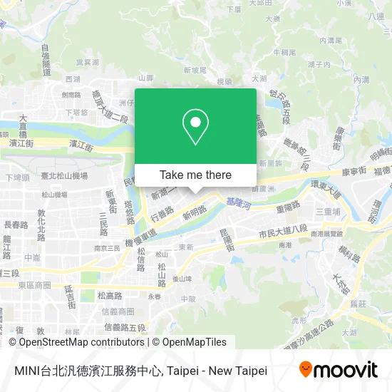 MINI台北汎德濱江服務中心地圖