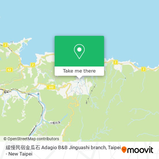 緩慢民宿金瓜石 Adagio B&B Jinguashi branch map