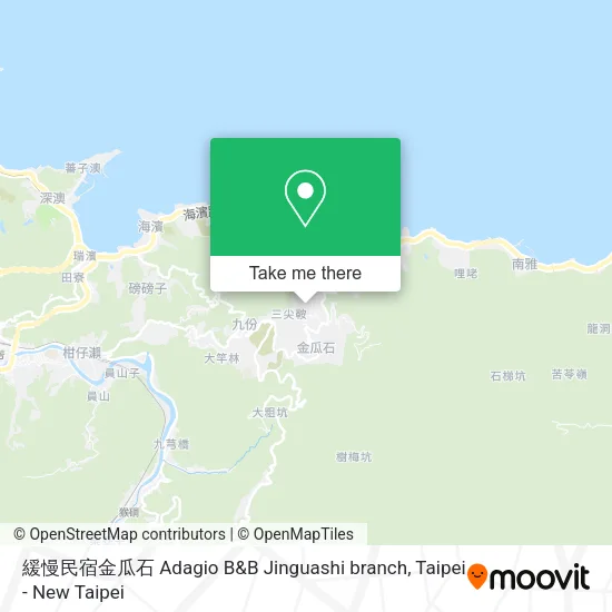 緩慢民宿金瓜石 Adagio B&B Jinguashi branch地圖