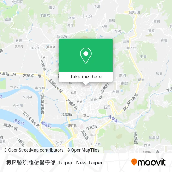 振興醫院 復健醫學部 map
