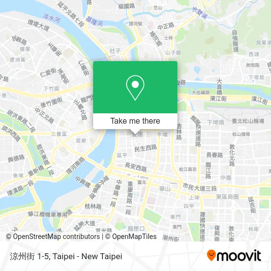 涼州街 1-5地圖