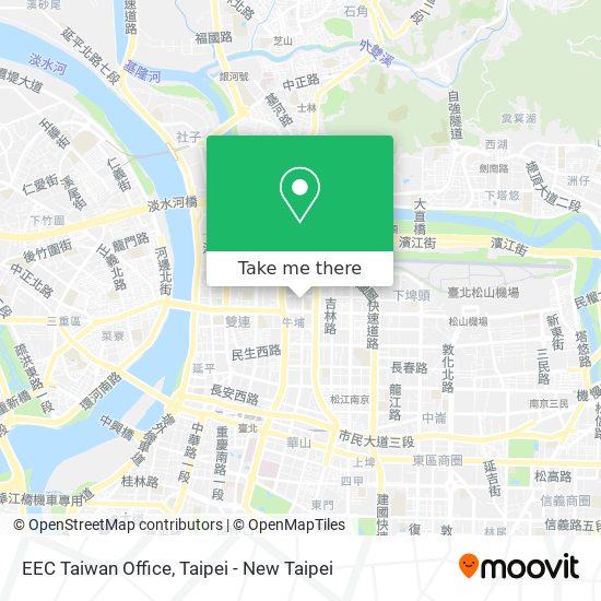 EEC Taiwan Office map