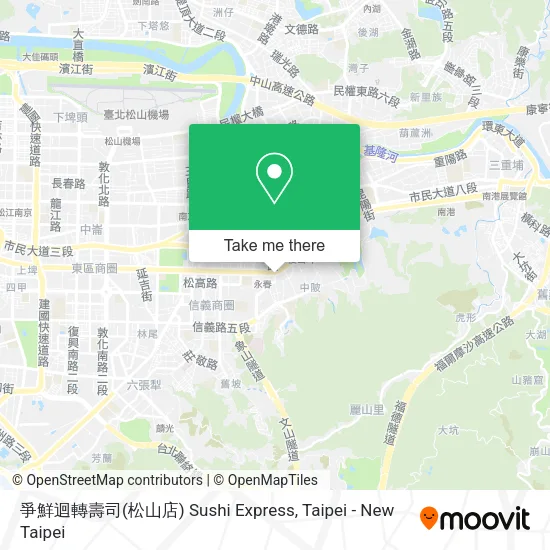 爭鮮迴轉壽司(松山店) Sushi Express地圖