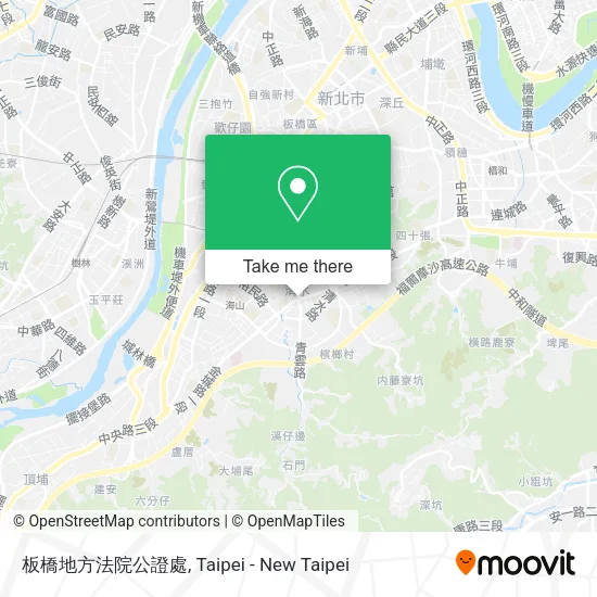 板橋地方法院公證處地圖