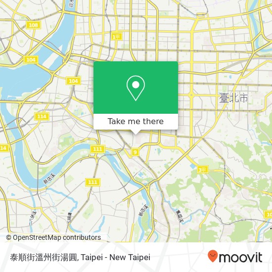 泰順街溫州街湯圓 map