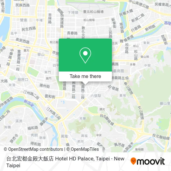 台北宏都金殿大飯店 Hotel HD Palace地圖