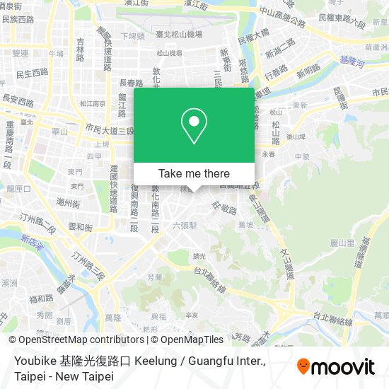 Youbike 基隆光復路口 Keelung / Guangfu Inter. map