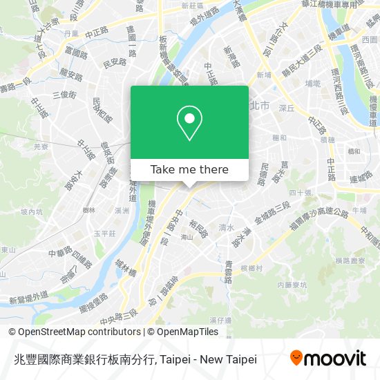 兆豐國際商業銀行板南分行地圖