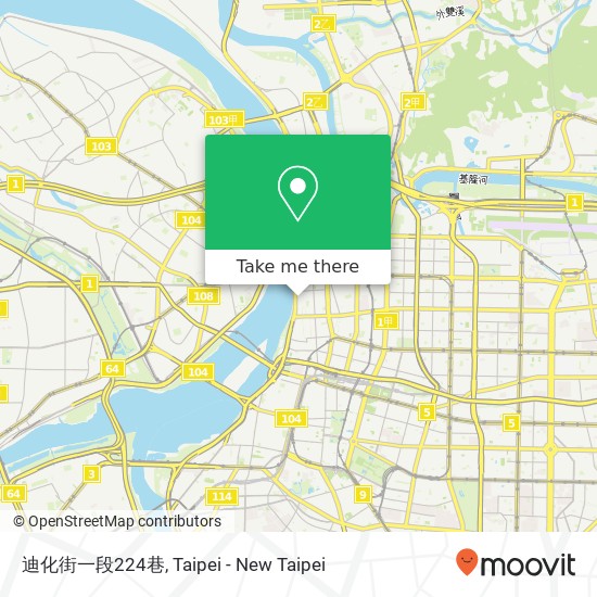 迪化街一段224巷 map