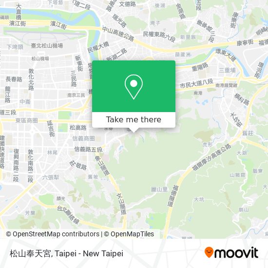 松山奉天宮地圖