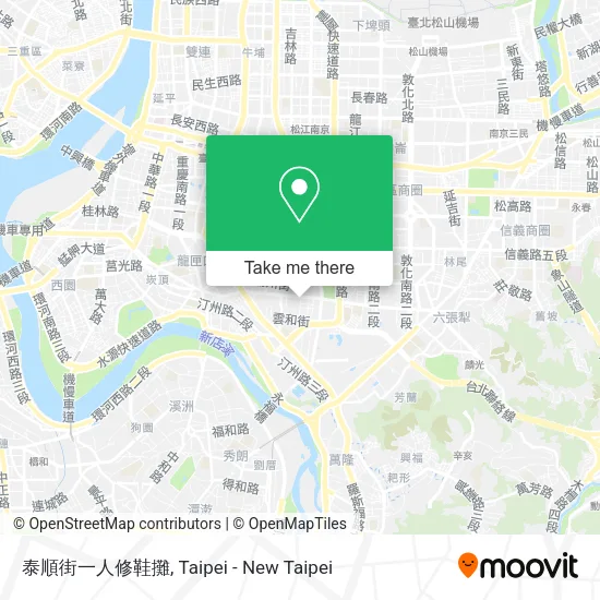 泰順街一人修鞋攤地圖