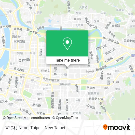 宜得利 Nitori地圖