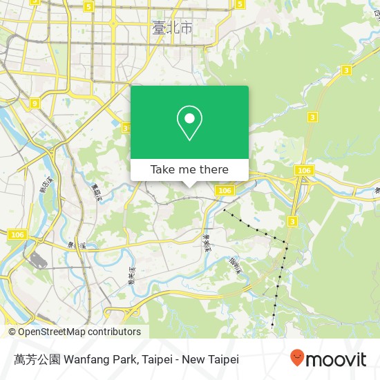 萬芳公園 Wanfang Park map
