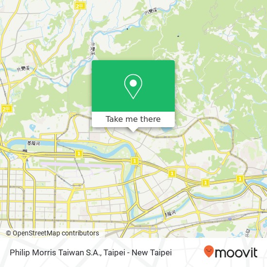 Philip Morris Taiwan S.A. map
