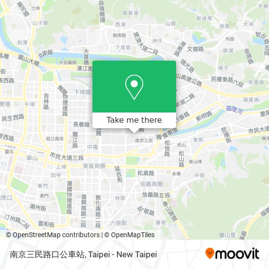 南京三民路口公車站 map