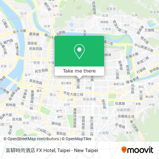 富驛時尚酒店 FX Hotel map