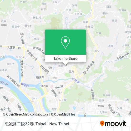 忠誠路二段32巷地圖