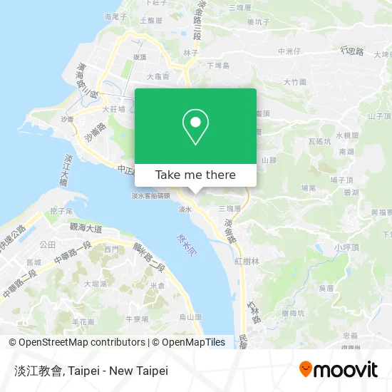 淡江教會 map